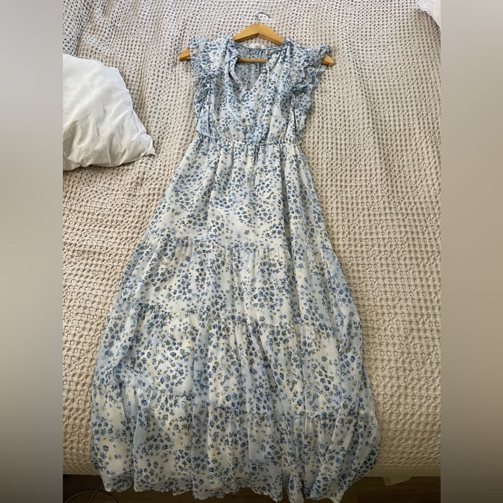 Express maxi dress with flowers weared couple times